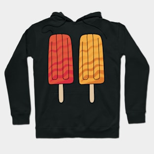 Summer Popsicle Pair Illustration Hoodie